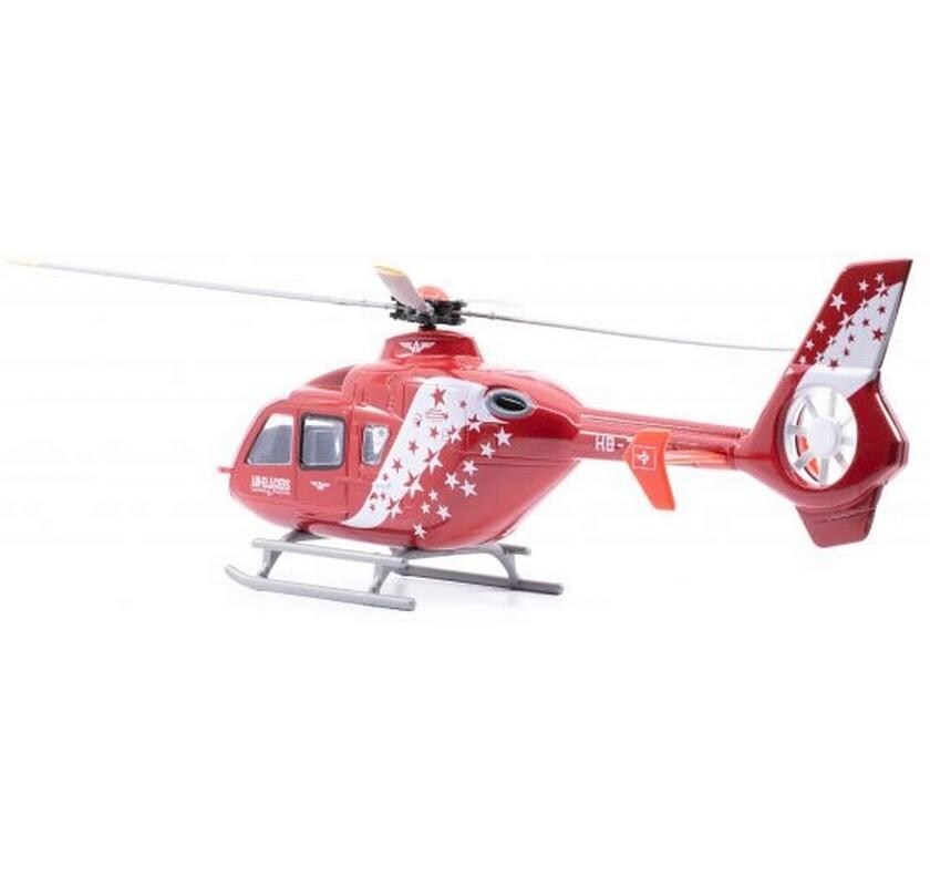 Toy EC-135 Air-Glaciers Helikopter 1:72Detailgetreuer Helikopter mit Licht- und Soundfunktionen