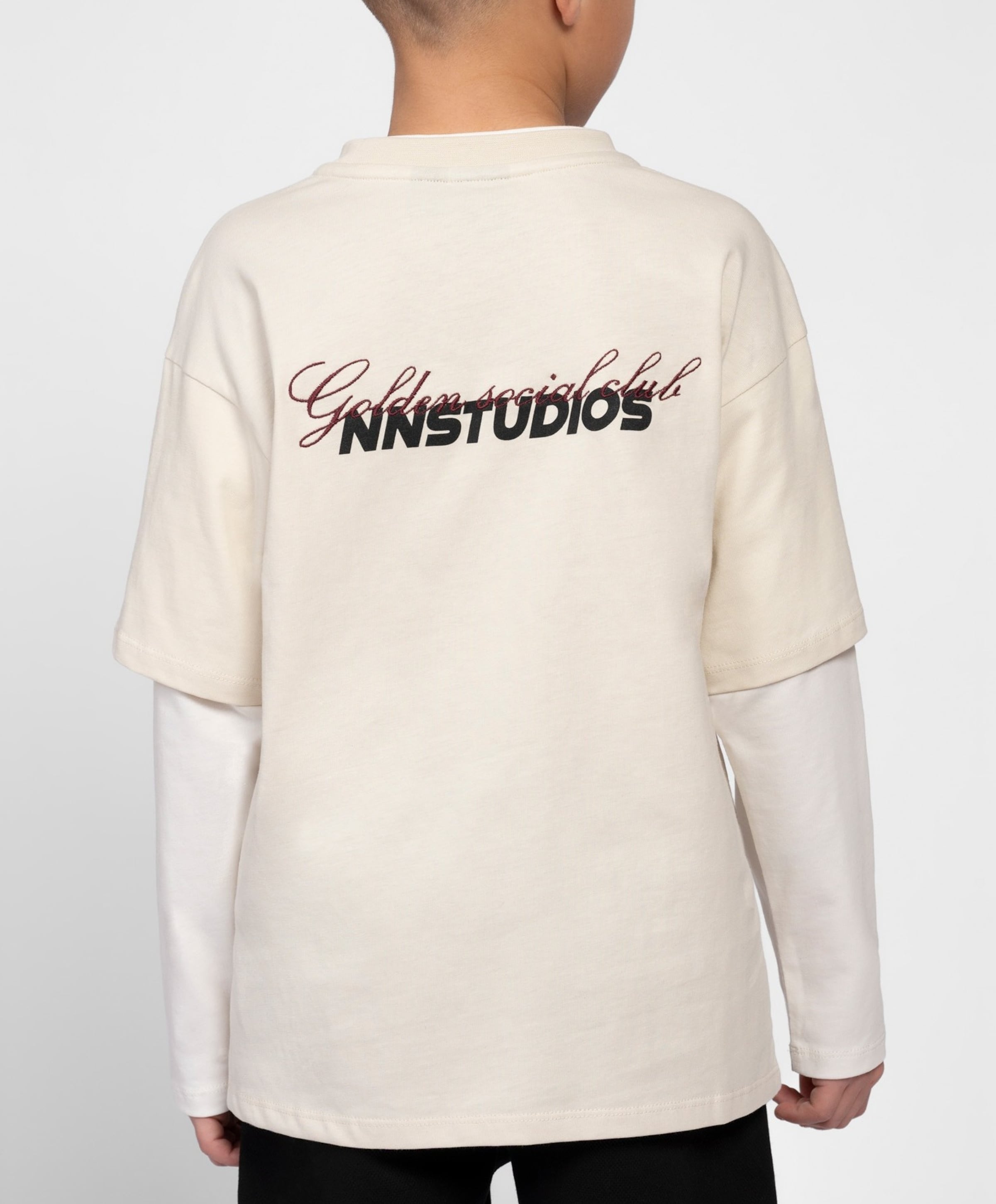 NIK & NIK Jongens longsleeve ecru
