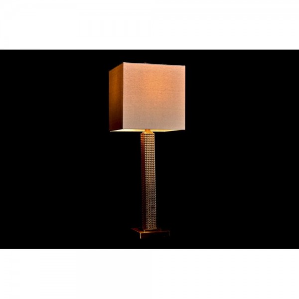 Lampe de bureau beige doré 220 v 50 w (28 x 28 x 76 cm)