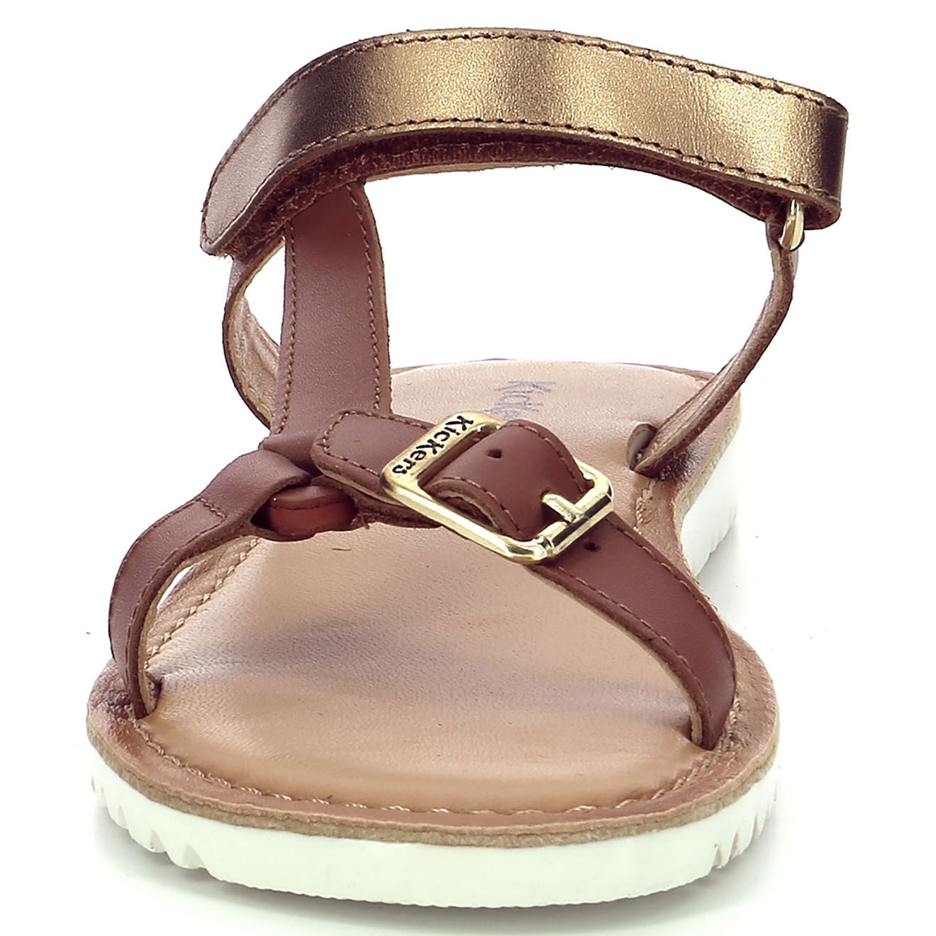 Kickers Sandales en Cuir Braska camel
