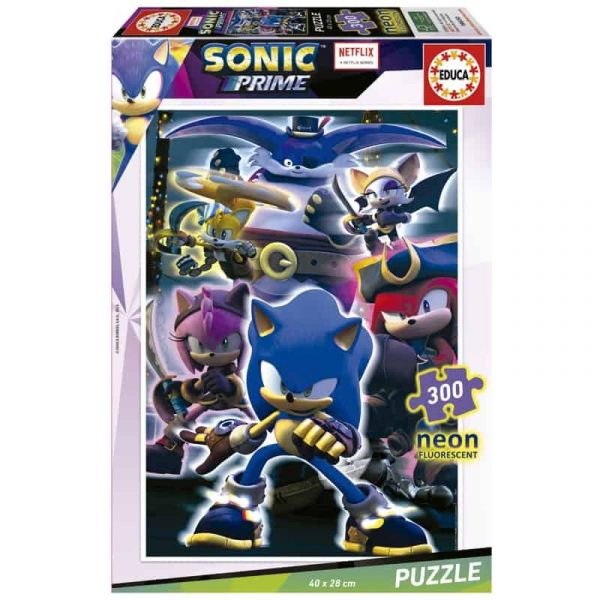 Educa Puzzle 300 Peças Sonic Prime Neon