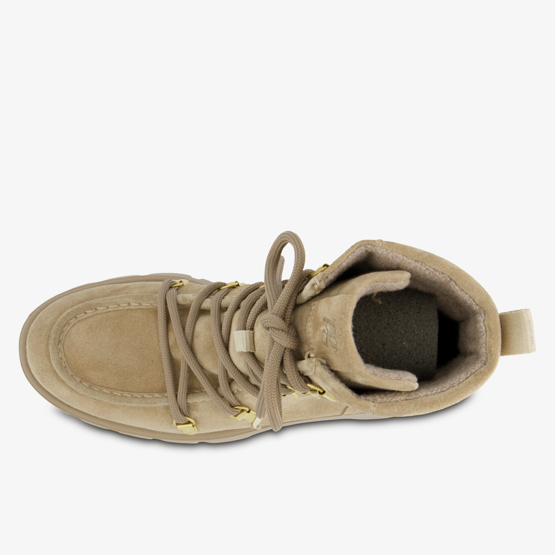 paul green Damen Schnürstiefeletten beige