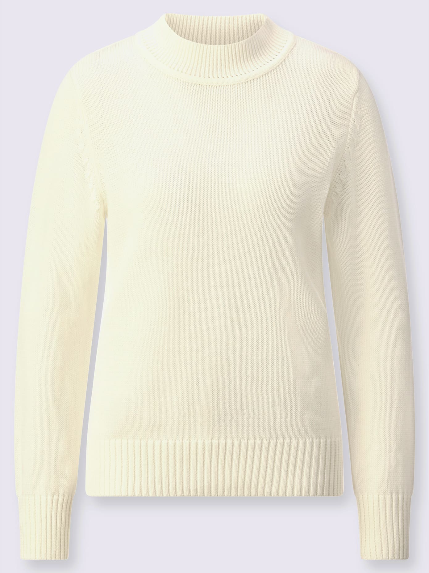 Pull femme col tortue finitions côtelés