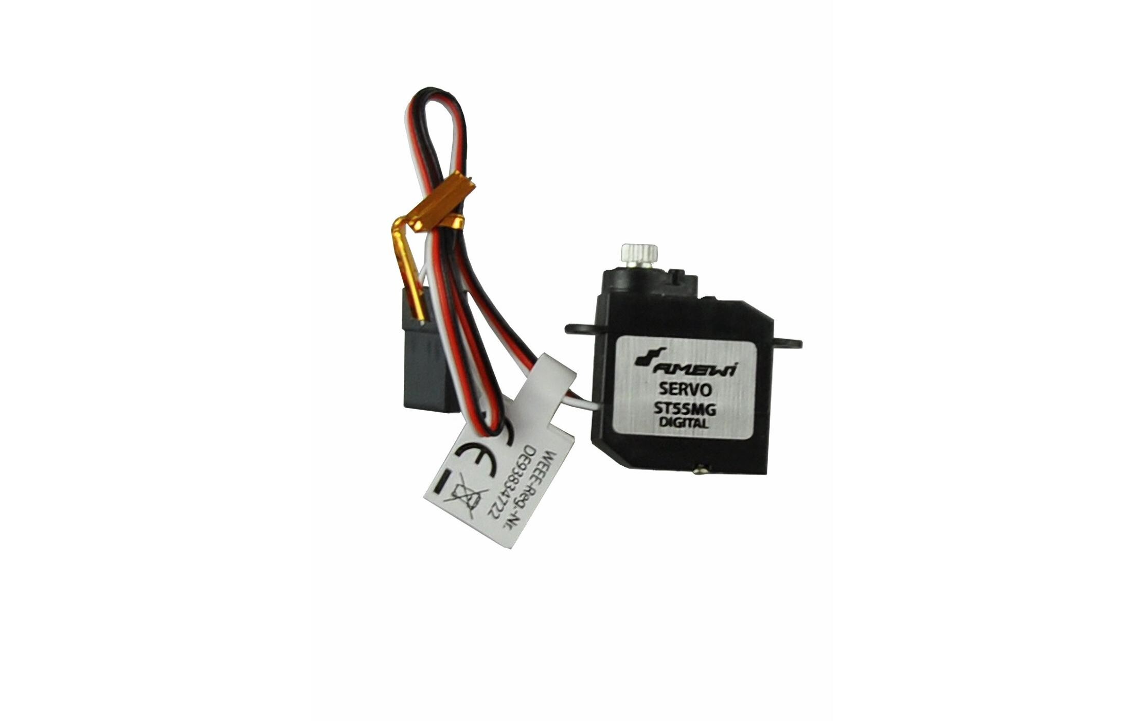 Nano Servo ST55MG 0.9 kg, 0.1 s, DigitalKleines Servo mit Metallgetriebe für leichte Flugmodelle