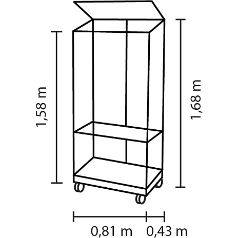 Vitavia urban drivhus sort