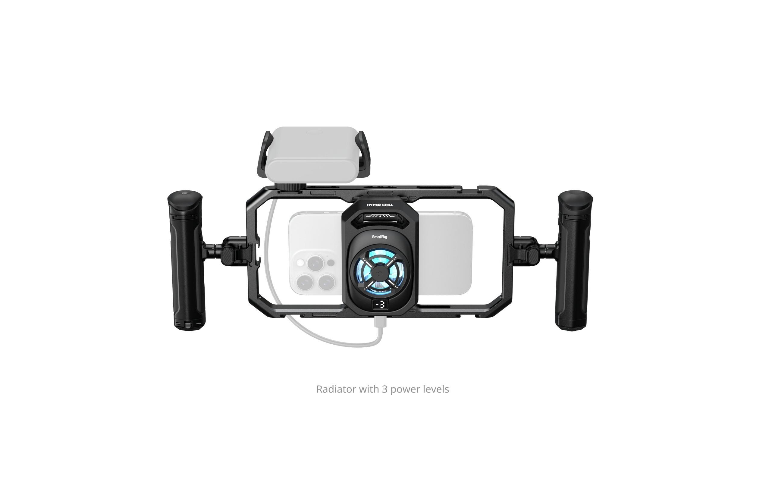 All-in-One Thermal Phone Cage Kit<br>Lösung für die Erstellung von mobilen Inhalten, die eine längere Aufzeichnung erfordern