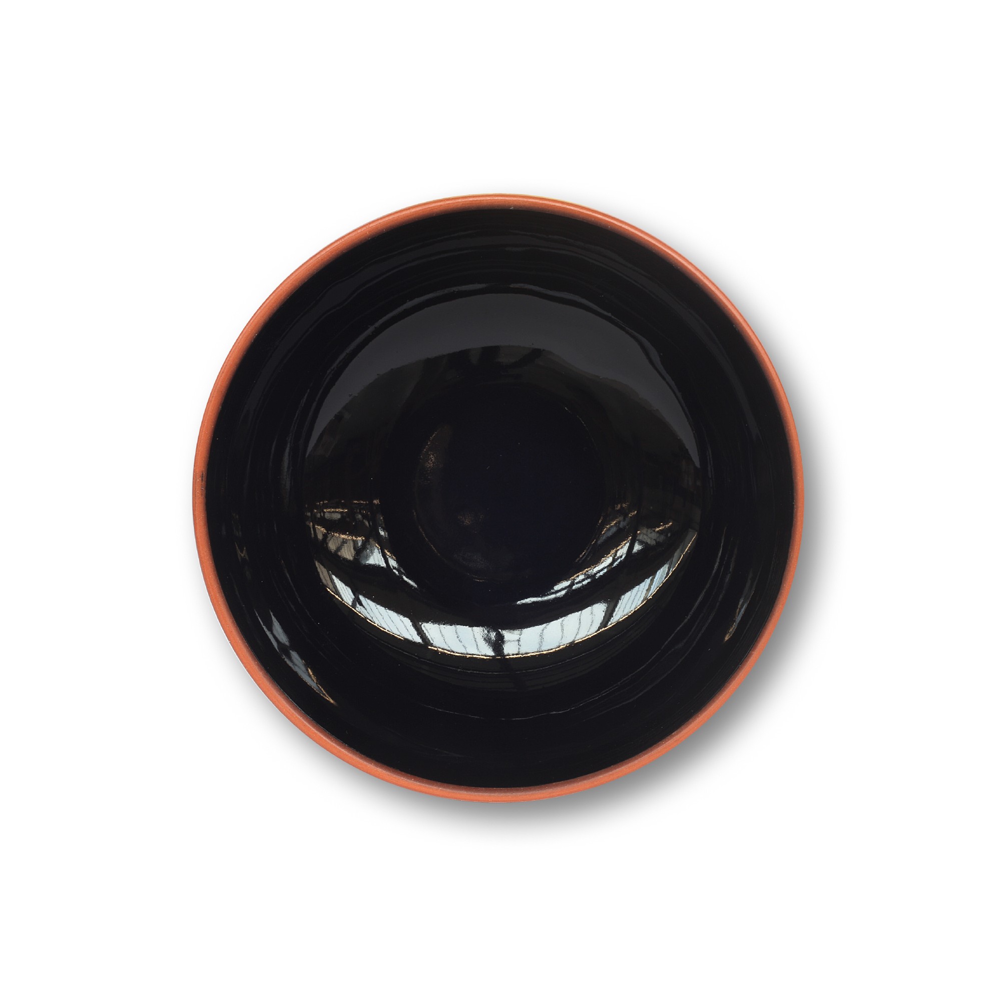 Schale Terrakotta, natur, schwarz, Ø 11 cm, H 5 cm zu 4,80