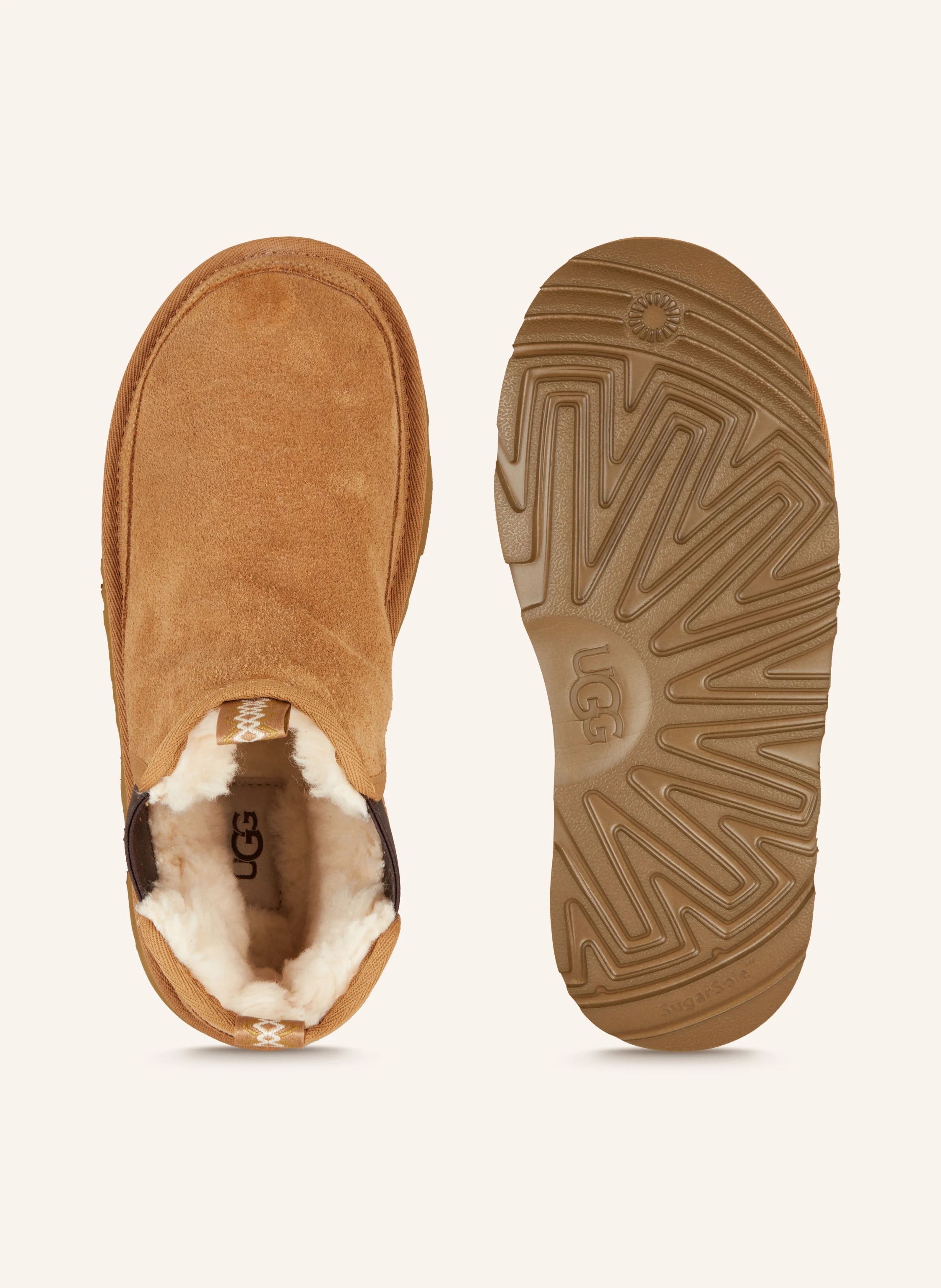 UGG Chelsea-Boots mit Kunstfell