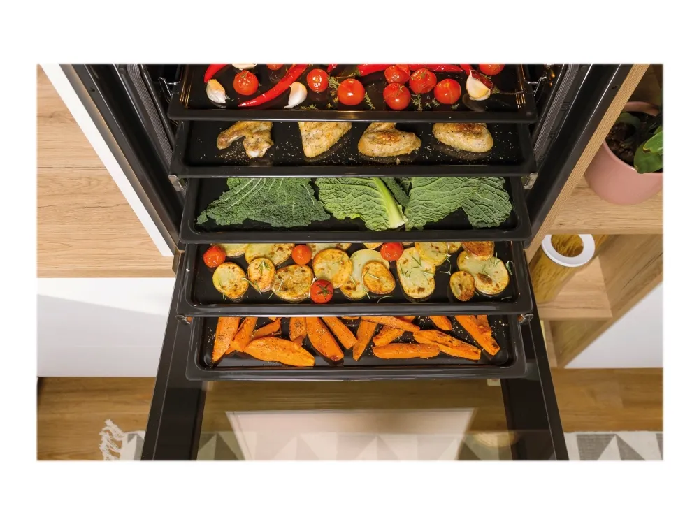 Gorenje Advanced BPSA6747A08BG - Ovn - med dampfunktion - til indbygning - niche - bredde: 56 cm - dybde: 55 cm - højde: 59 cm - med selv-rengøring - Klasse A  - sort