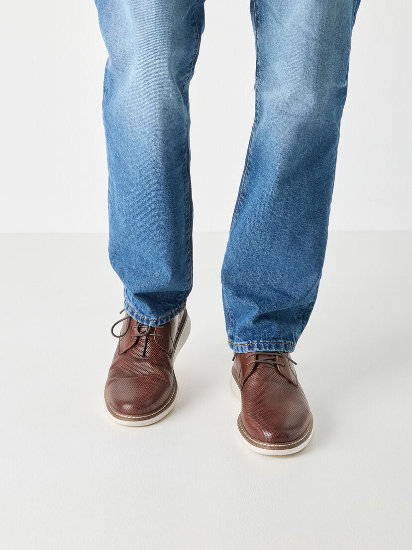 Leren Lage schoen - bruin