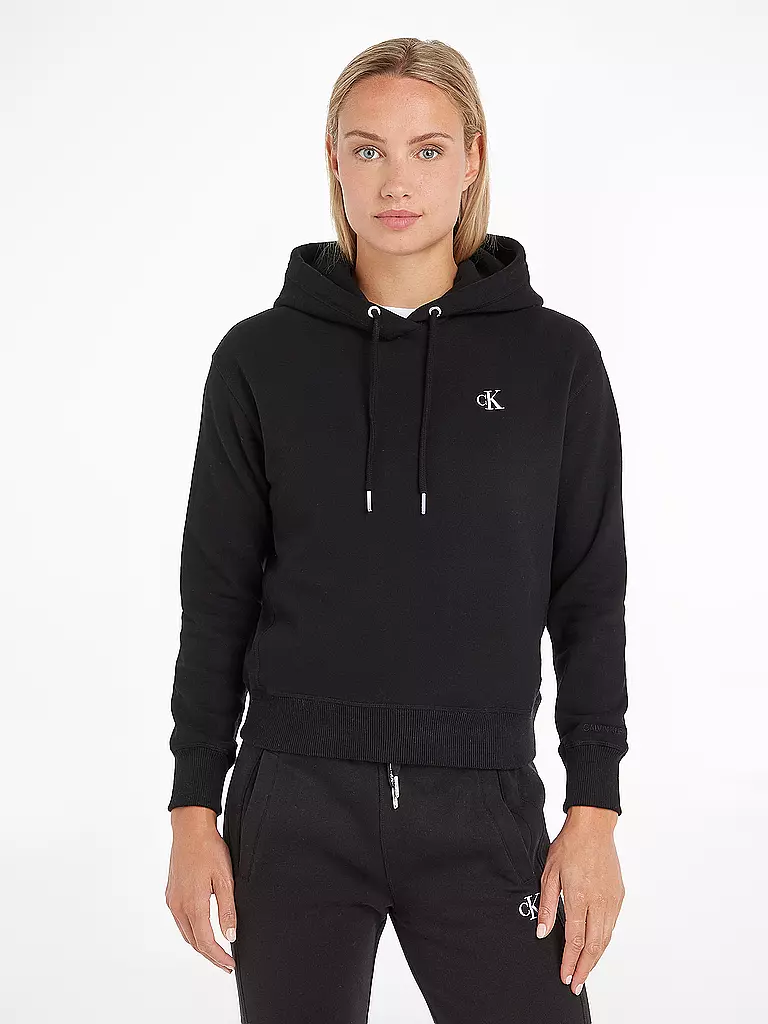 CALVIN KLEIN JEANS Kapuzensweater schwarz