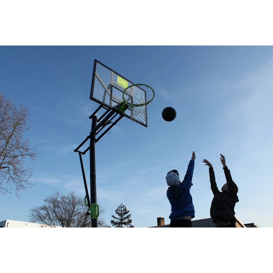 EXIT Galaxy Basketballkorb zur Bodenmontage - grünschwarz