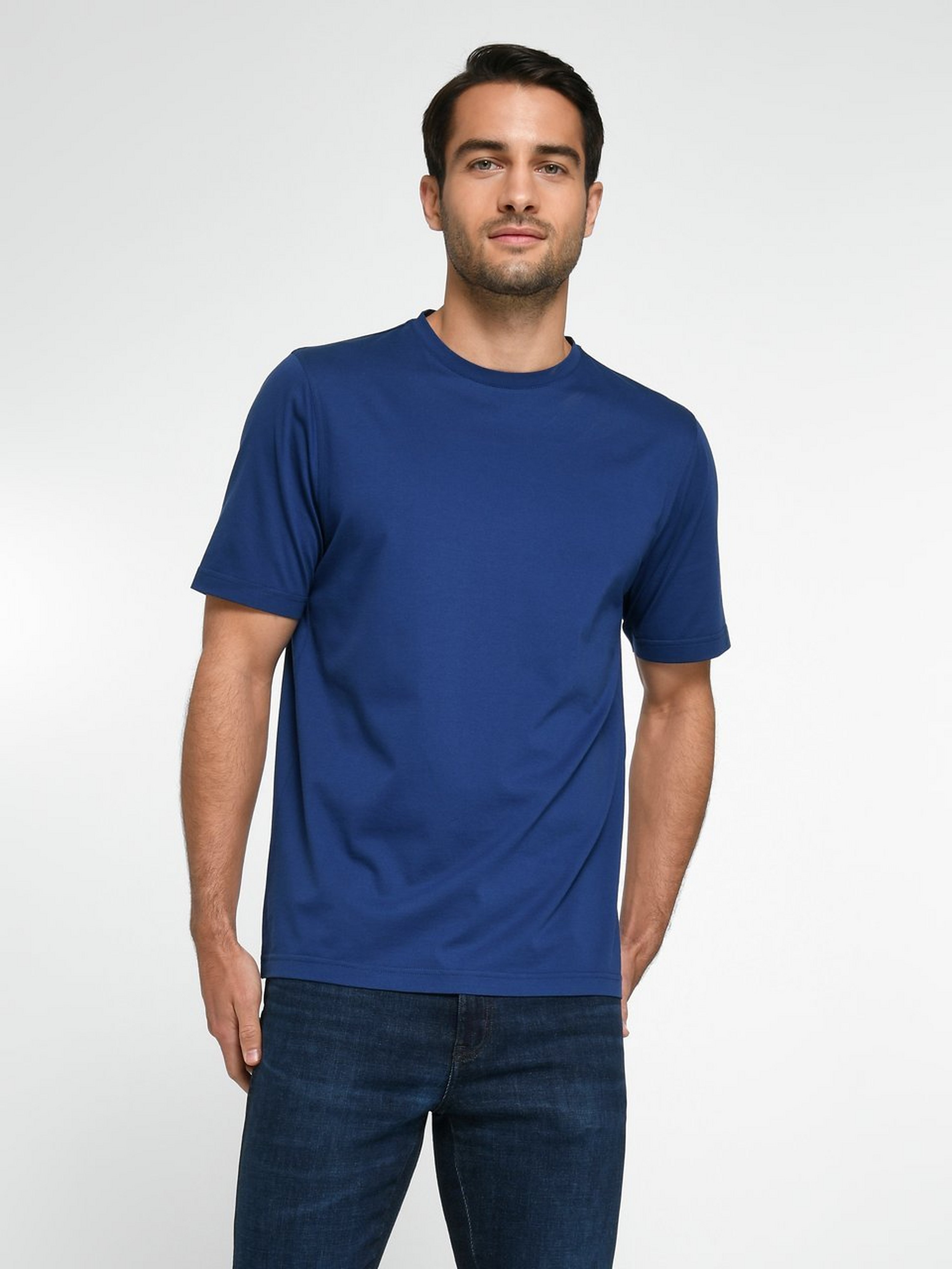 Rundhals-Shirt mit 1/2-Arm