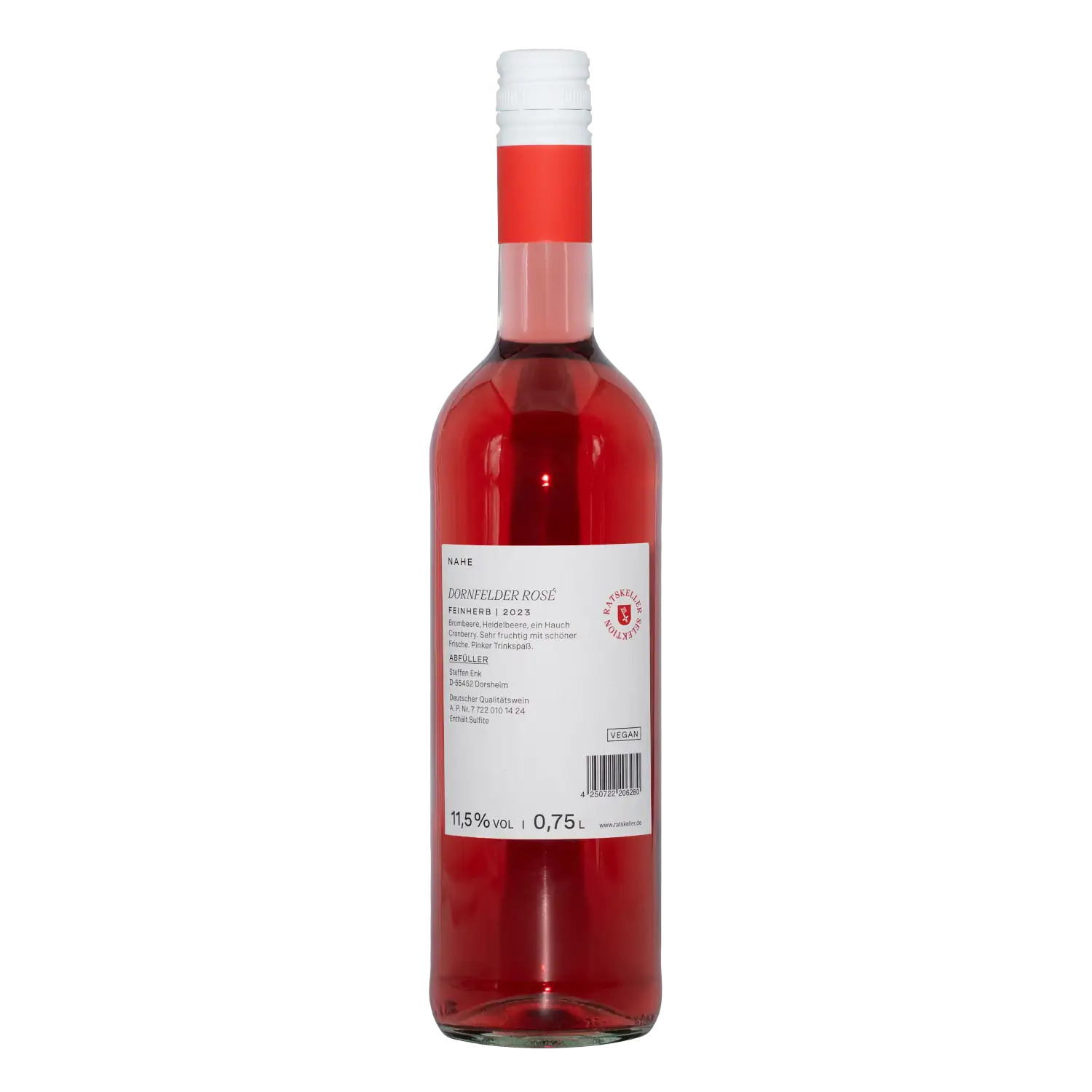 Dornfelder Rosé feinherb, Nahe 2023