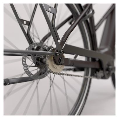 Vélo de Ville Électrique Btwin LD 920 E Cadre Bas Moteur Automatique Owuru 702Wh 700mm Noir
