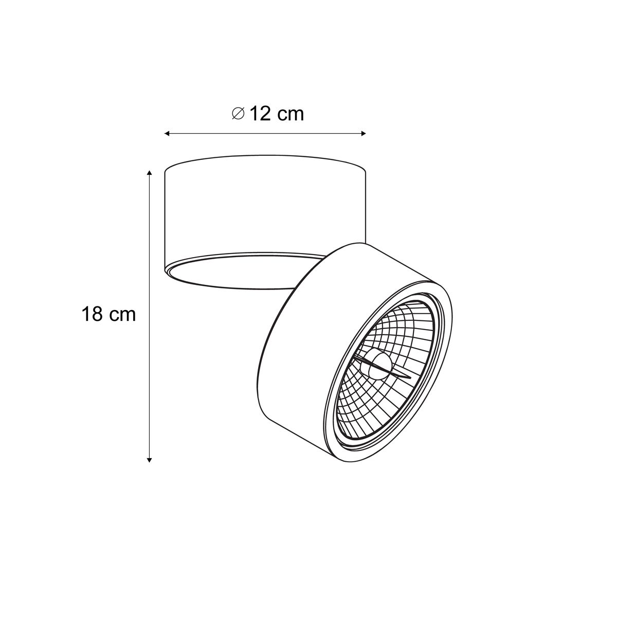 Moderne plafondspot beige G9 rond draai- en kantelbaar - Go Nine