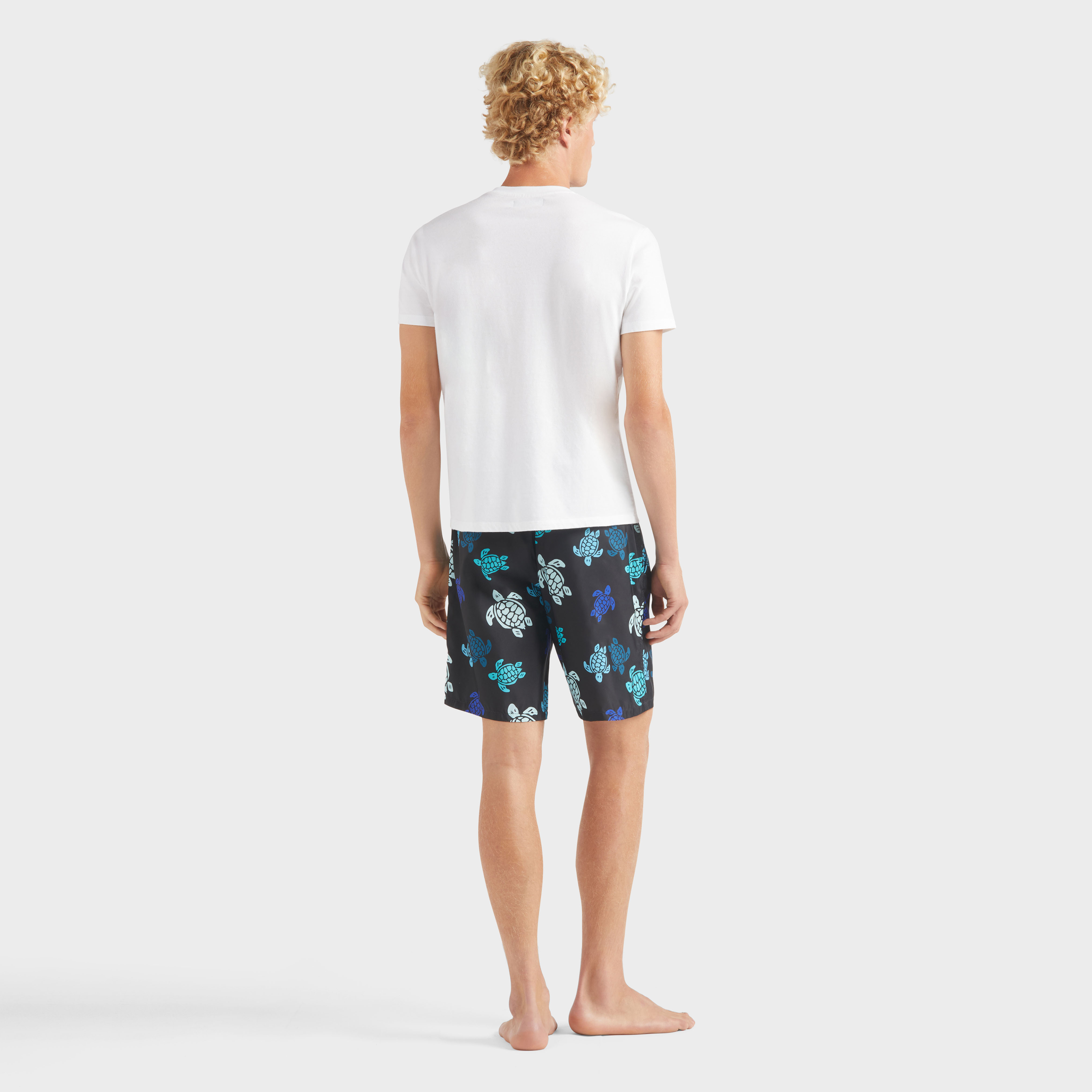 T-shirt en coton organique homme Tortue brodée