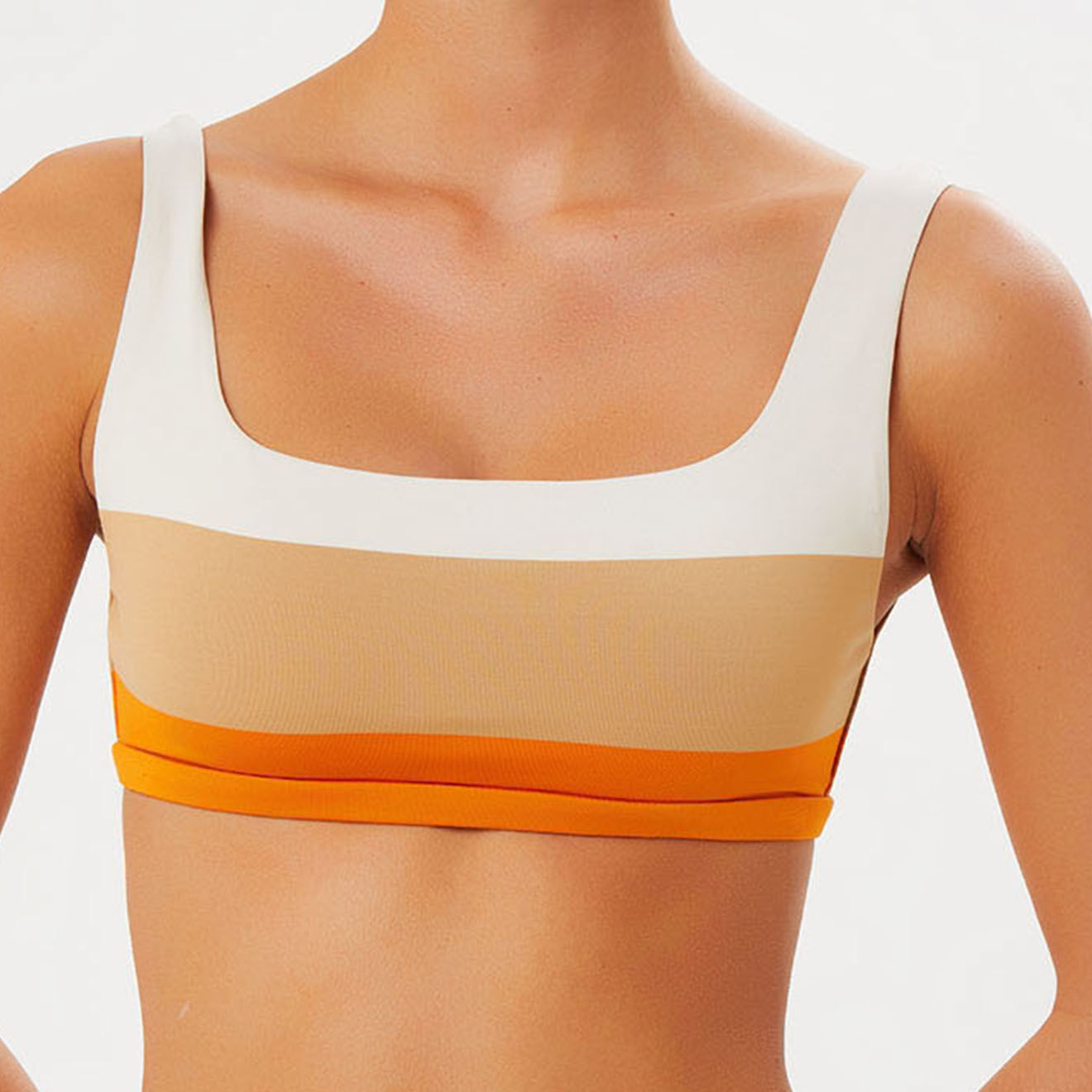 Iodus Haut de maillot de bain Pantxoa beige/orange sanguine