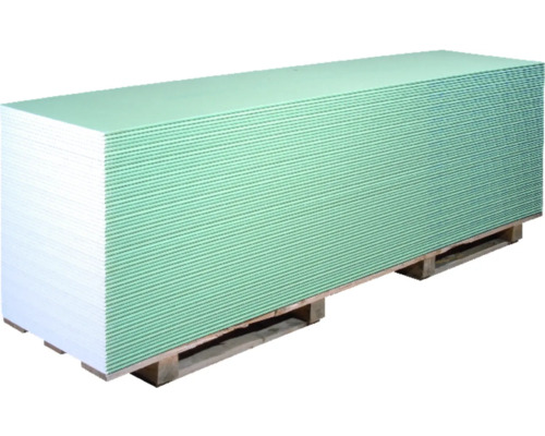 Knauf gipsplaat, vochtwerende plaat GKBI geïmpregneerd, 2000 x 1250 x 12,5 mm