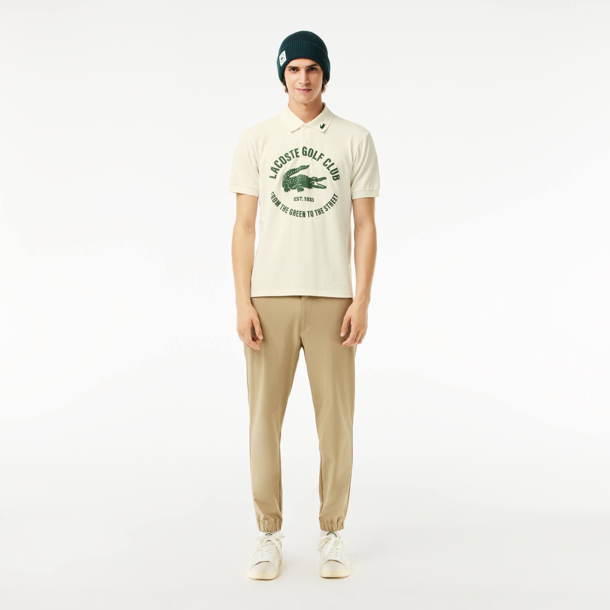 Golf Polohemd aus Baumwolle Kurze Ärmel - Weiss - Lacoste - Herren
