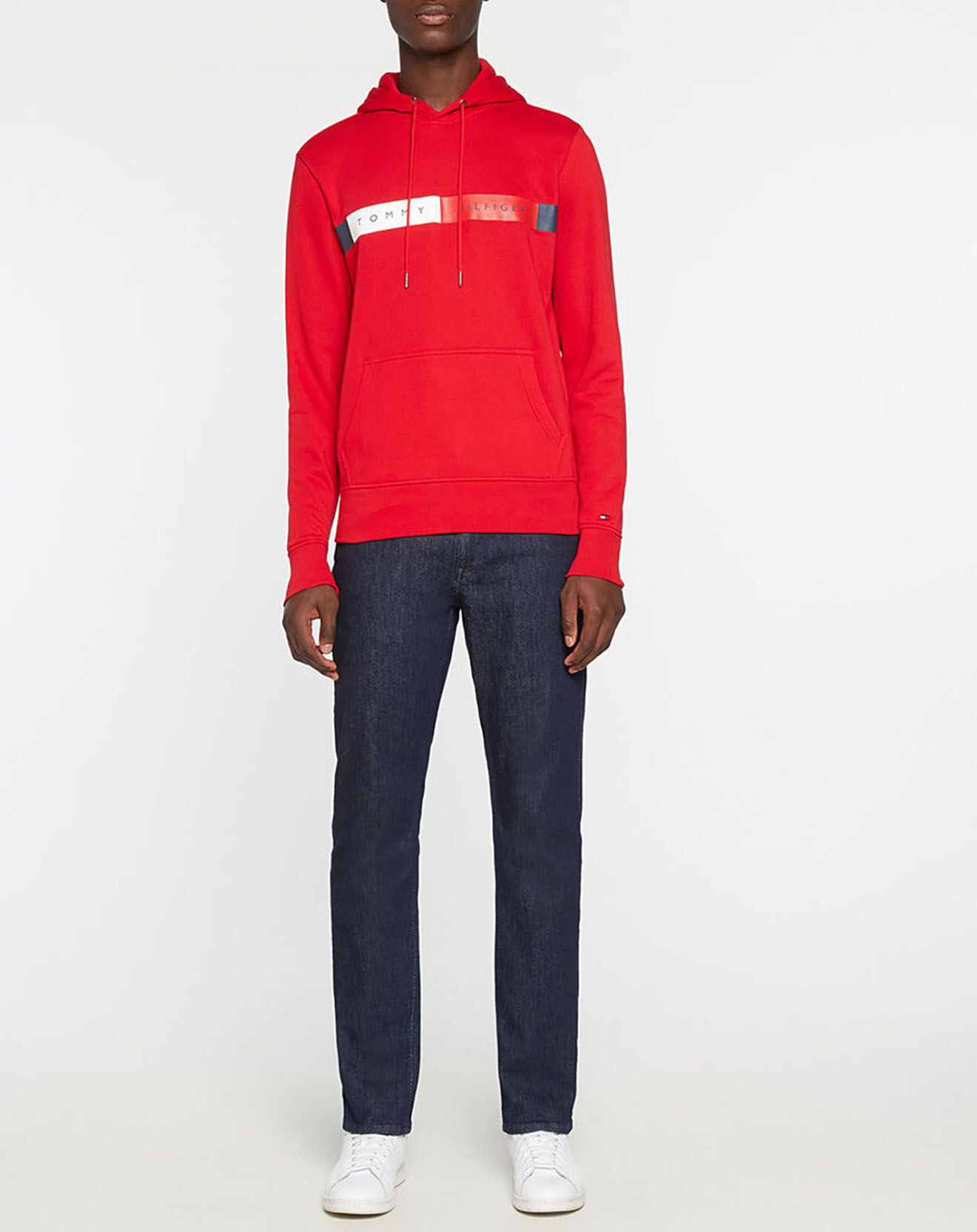 Tommy Hilfiger Sweat à capuche hoody logo place rouge