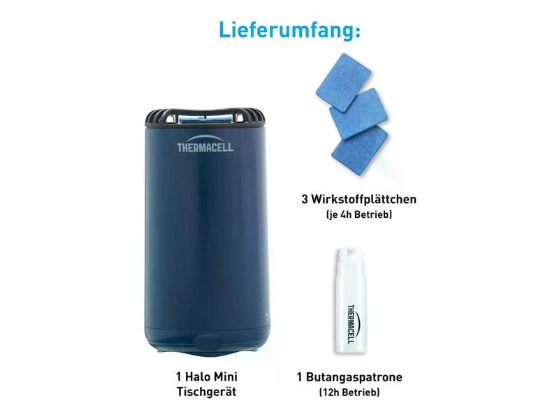 Thermacell Mückenschutz Halo Mini Dunkelblau Stechmückenschutzgerät