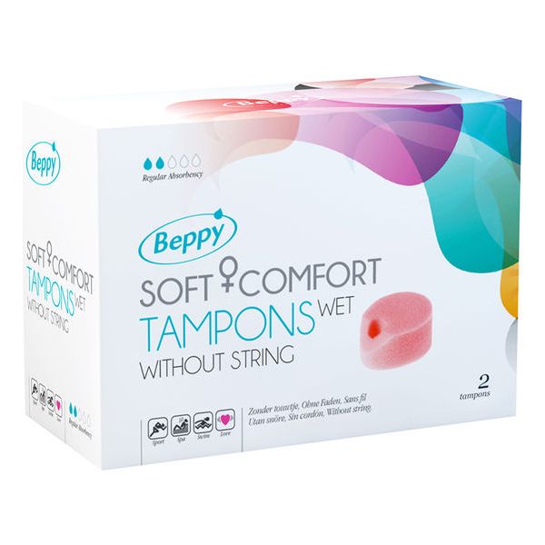 Beppy Soft-Comfort Tampons Wet 2 Unidades