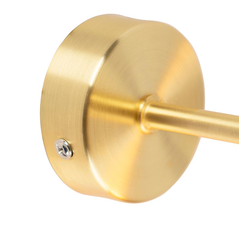 Art deco wandlamp goud kantelbaar - Facil