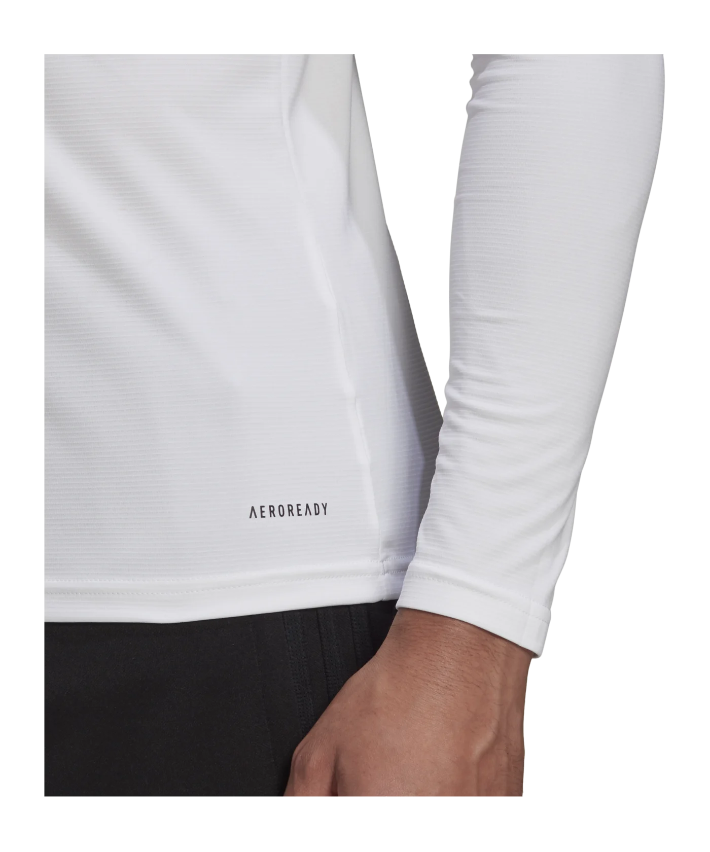adidas Team Base Top langarm Weiss