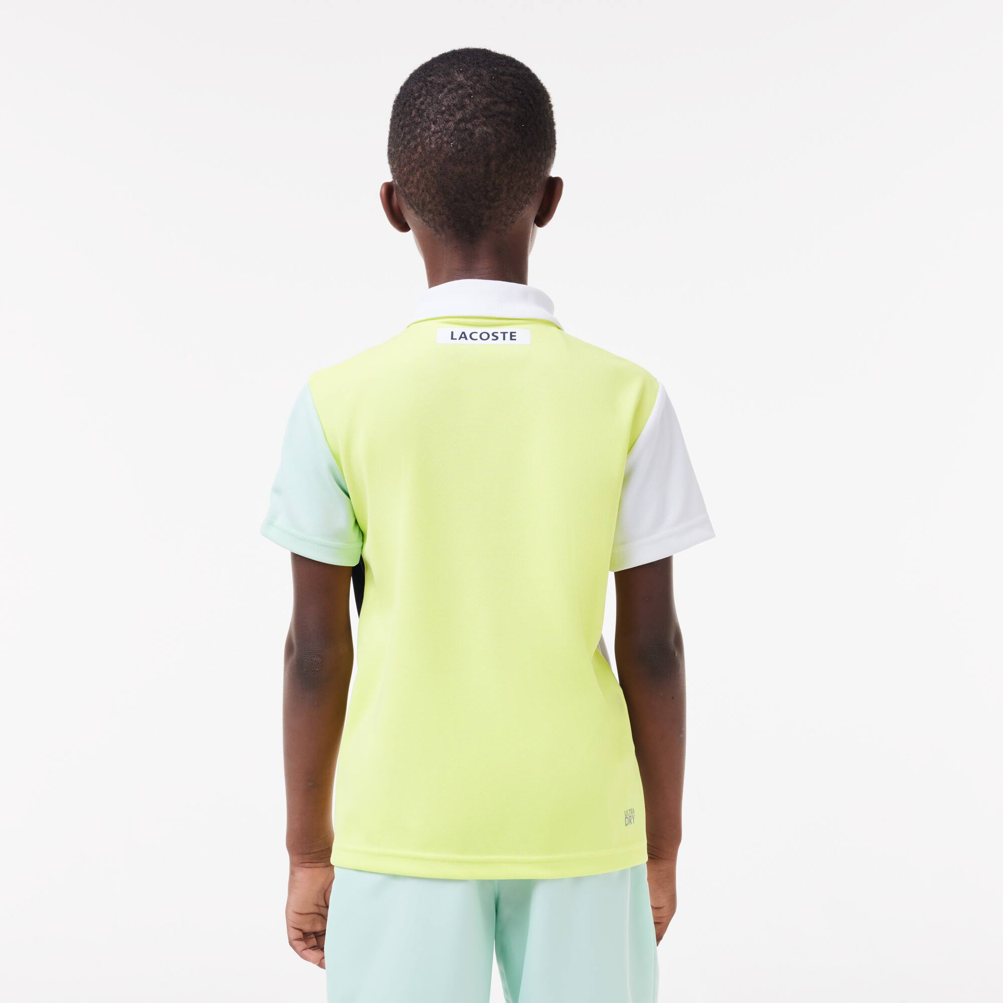 Polo Tennis en maille piquée recyclée Polos - Blanc - Lacoste - Garçon