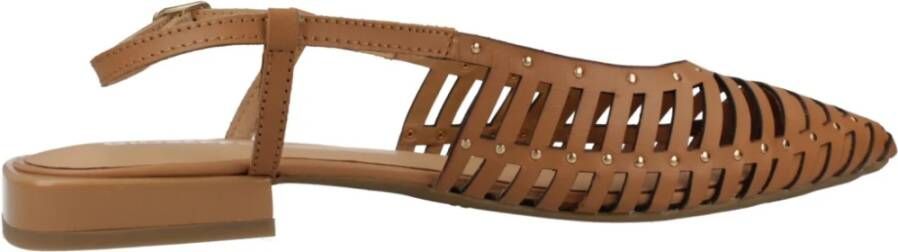 Gioseppo Jericho leren slingback loafers cognac
