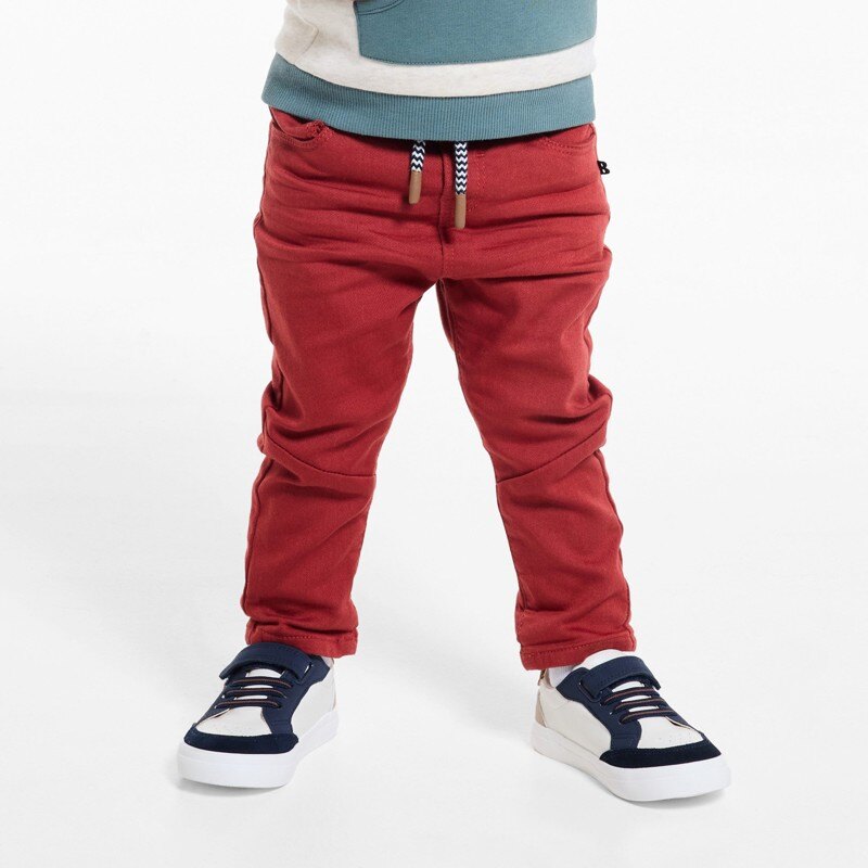 Jean denim confort ultra stretch rouge bébé garçon Orange