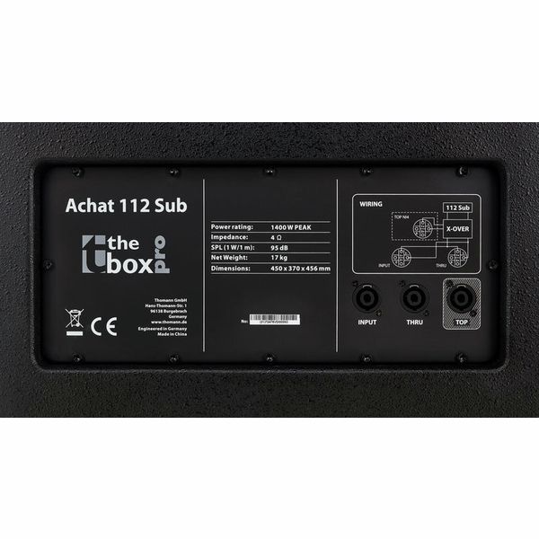 the box pro Achat 112 Sub