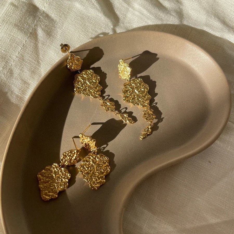 Sistie2ND Sophia Earstuds Gold Plated 28mm