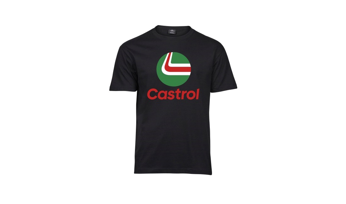 T-shirt Castrol sort str. XXL