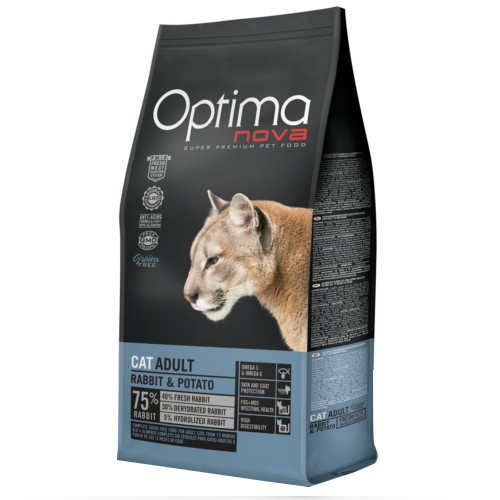Ração Optima Nova sem grãos para coelhos e gatos