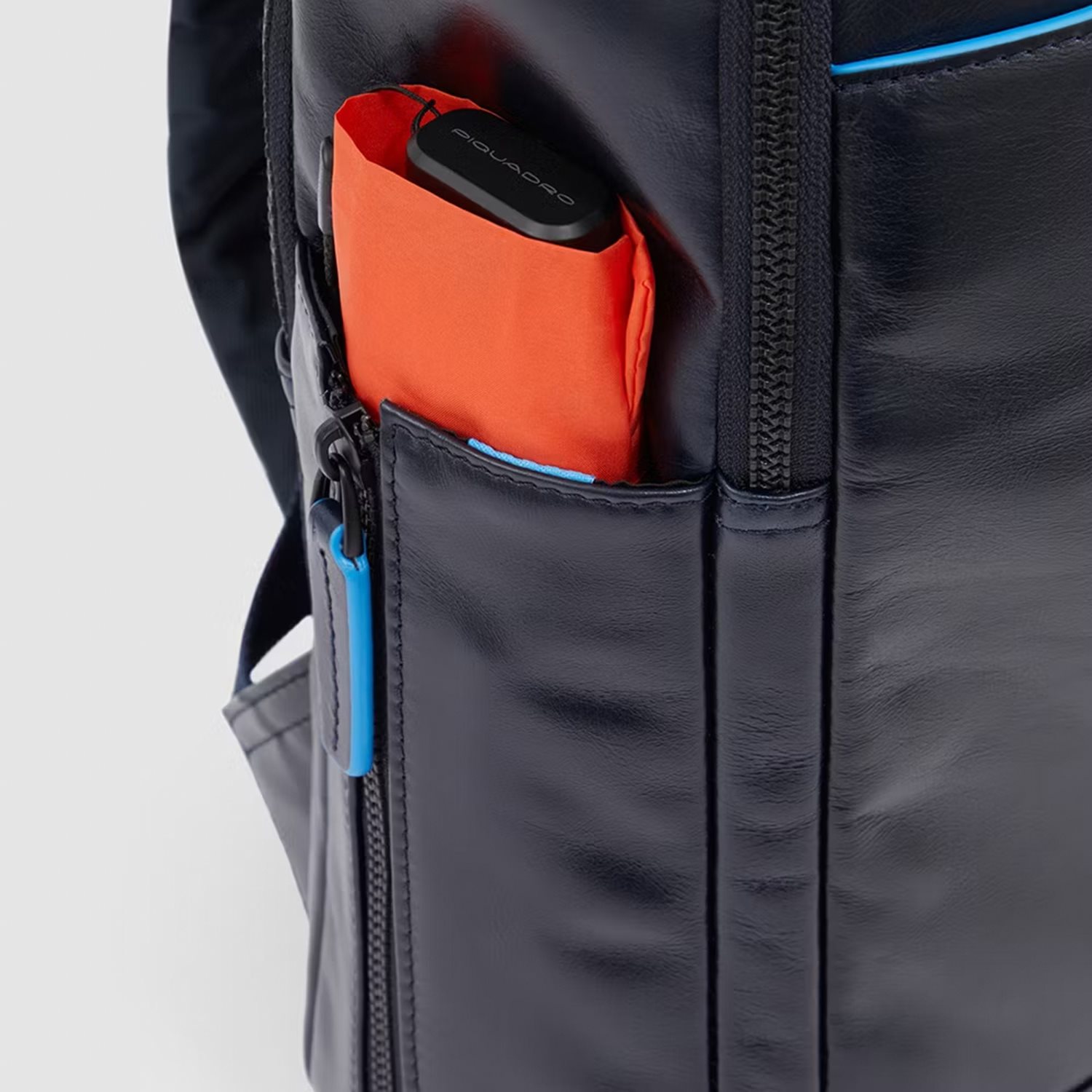 Piquadro Blue Square Computer Backpack Plain With iPad Pro brown