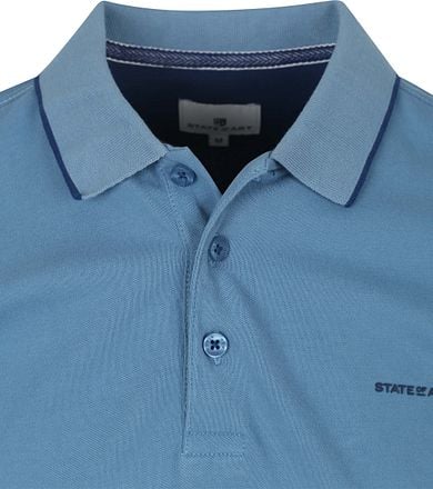State of Art Poloshirt Pique Blue 46115400-5600 kopen