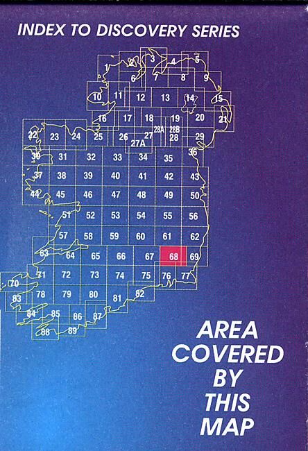 ORDNANCE SURVEY - 68 CARLOW KILKENNY IRLANDE 1 50 000