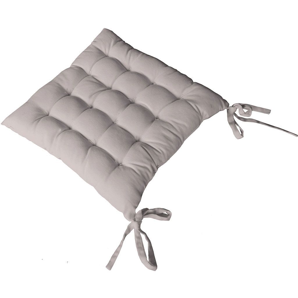 Galette de chaise PANAMA naturel 38x5x38cm