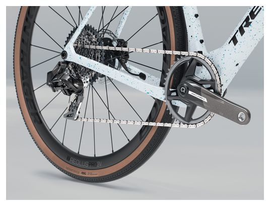 Vélo de Gravel Trek Checkmate SLR 7 Sram Force XPLR AXS 12V 700 mm Blanc Bleu 2025