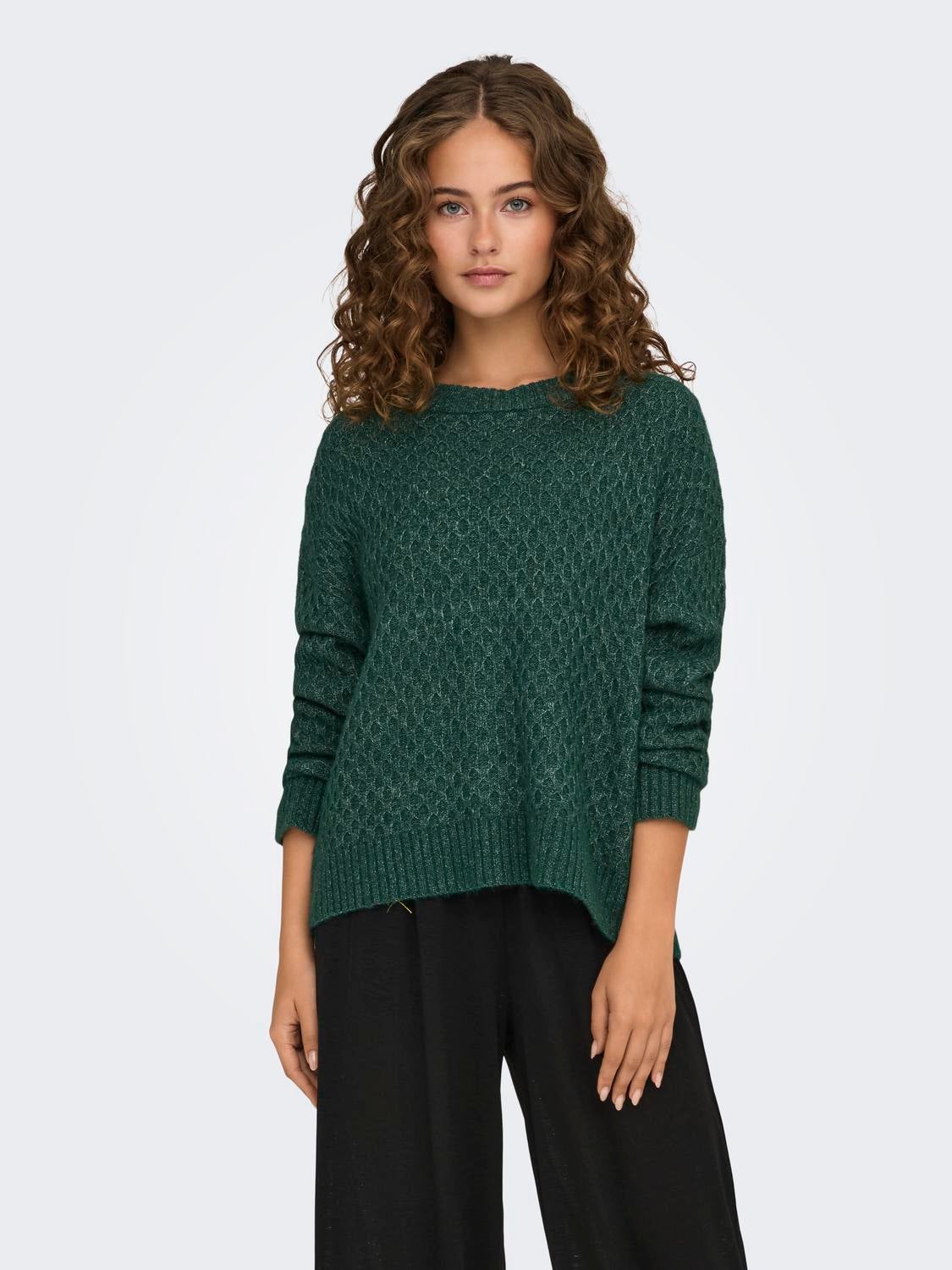 JDYBIGUM Strickpullover Rain Forest