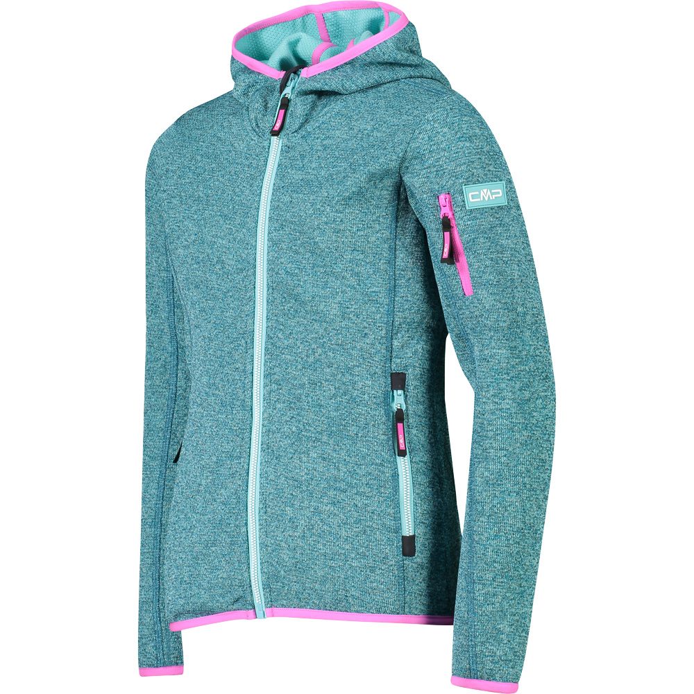 CMP Fix Hood Fleecejacke Kinder hawaian acqua