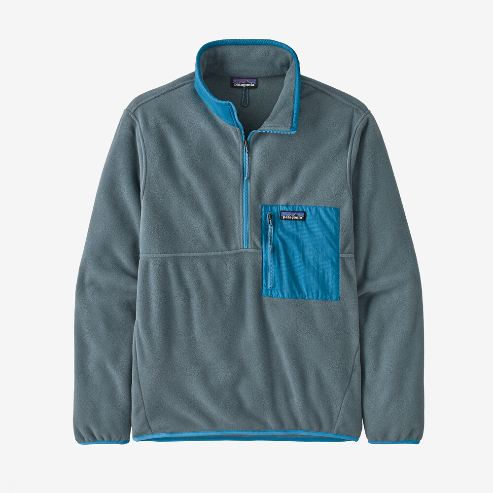 Microdini Herren-Fleecepullover mit halbem Reißverschluss