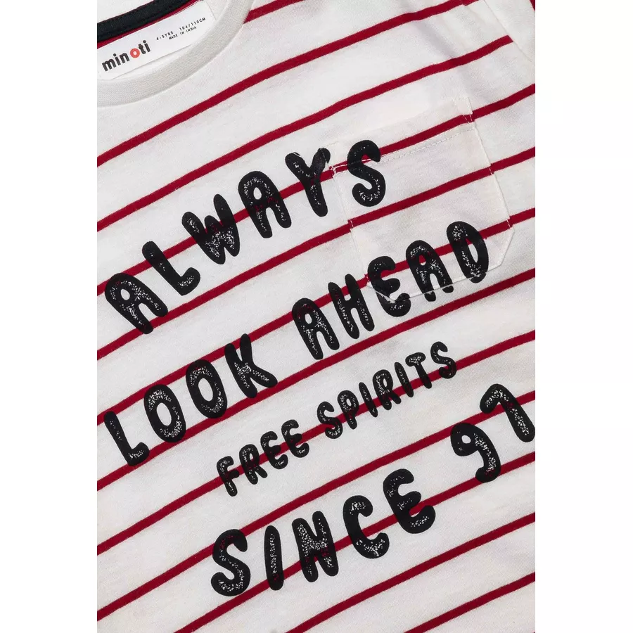 MINOTI 3er-Pack Longsleeves CremeweißRot