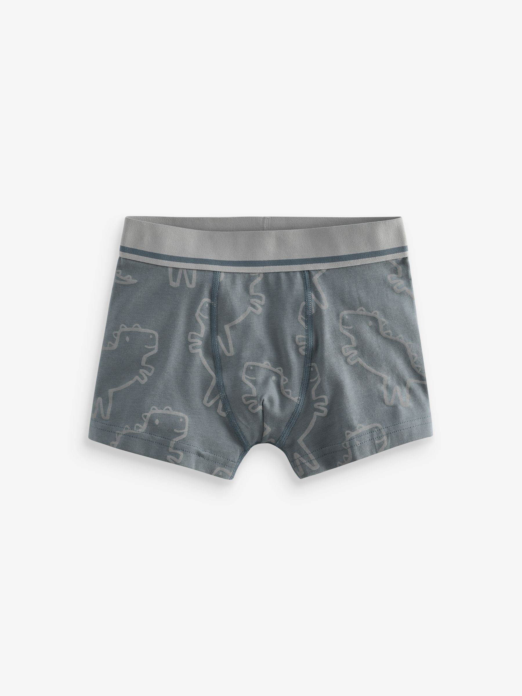 Lijntjes en dinoprint - Verpakking van 5 trunks met motief (1,5-16jr)