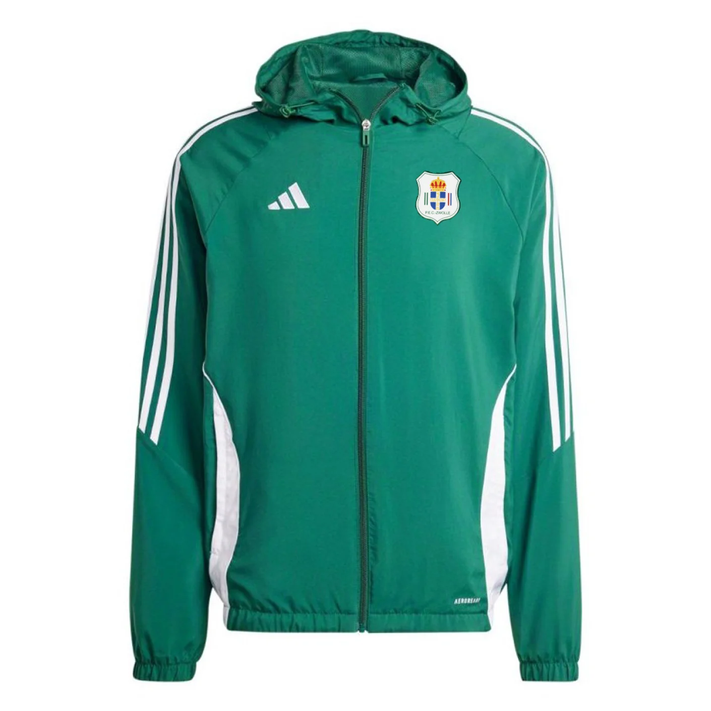 Adidas PEC Zwolle Lifestyle Jacket 2024-2025 Groen Wit