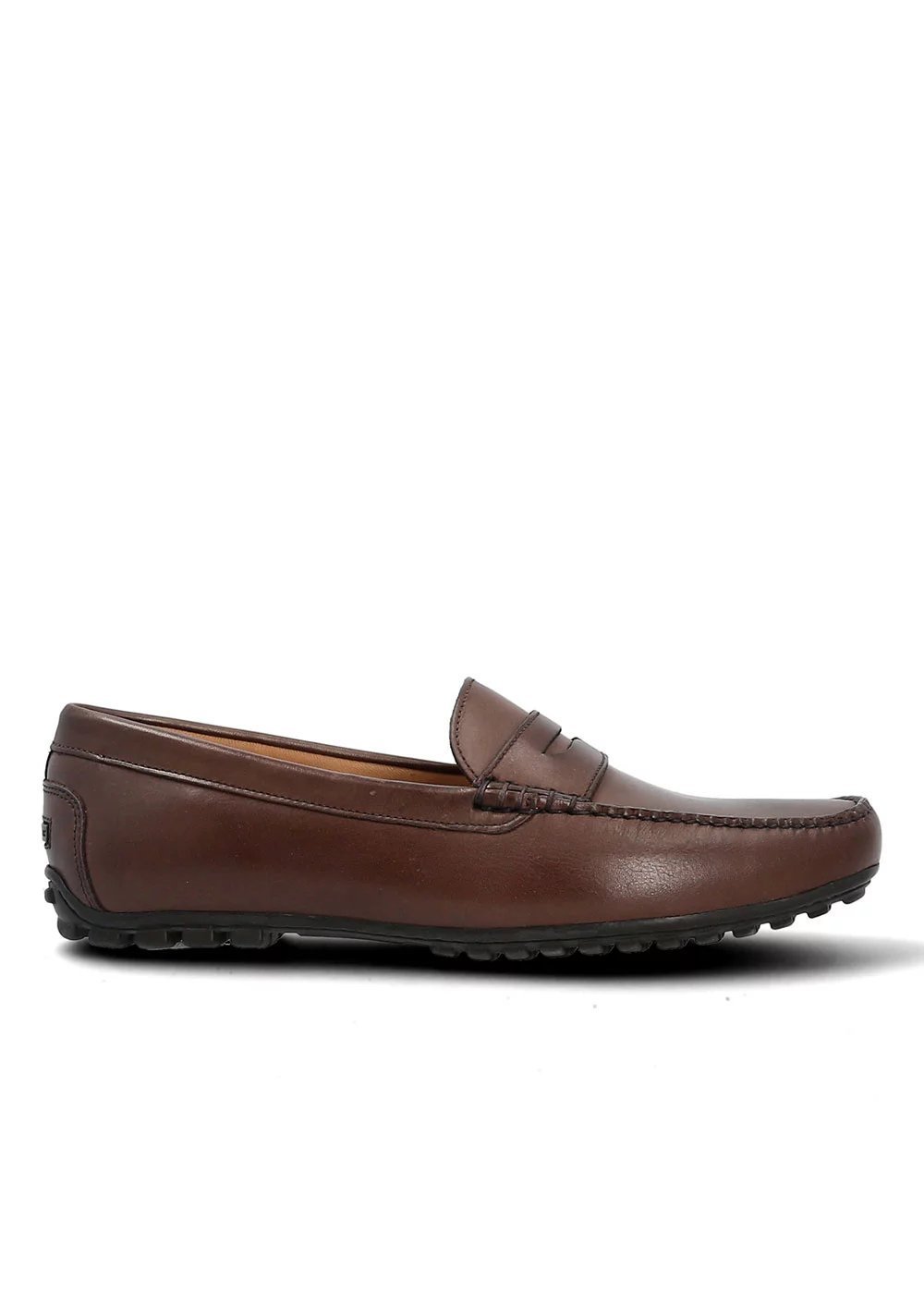 MOCASSIN WD MOC CUIR MARRON