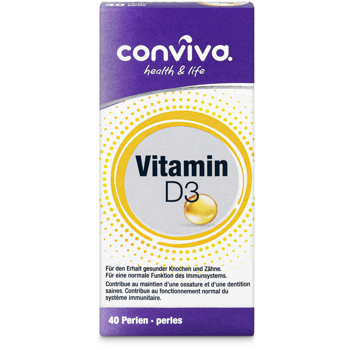 conviva Vitamin D3 Perlen 40 Stück