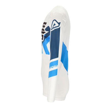 Maillot cross Acerbis X-FLEX THREE 2023 - Blanc / Bleu